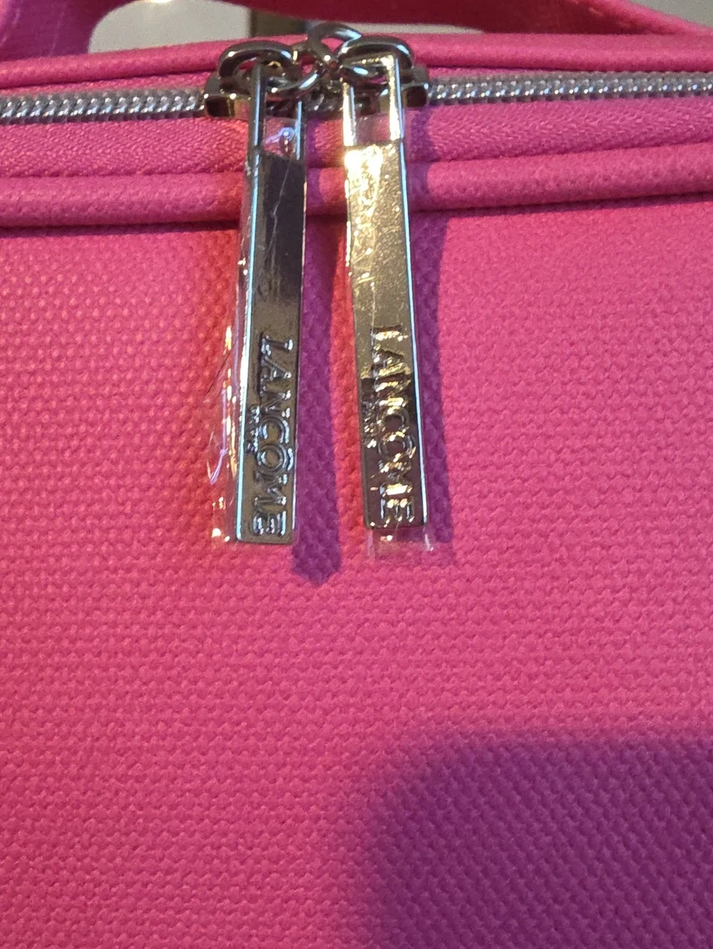 LANCOME NWOT Pink Travel Cosmetic Bag